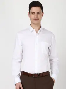 Peter England Men Micro Ditsy Printed Slim Fit Opaque Formal Shirt