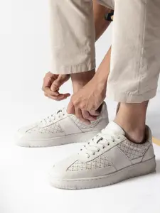 RARE RABBIT Men Galileo Stellar Perforations Leather Derbys