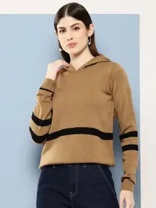 Chemistry Acrylic Striped Pullover