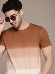 French Connection Ombre Effect Pure Cotton T-shirt