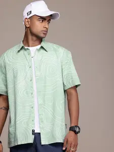 The Roadster Life Co. Pure Cotton Printed Relaxed Fit Casual Shirt