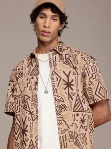 The Roadster Life Co. Pure Cotton Printed Relaxed Fit Casual Shirt