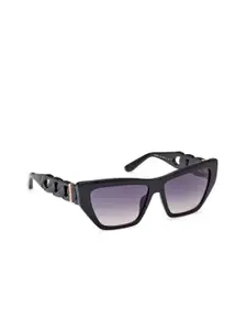 GUESS Women Cateye Sunglasses with UV Protected Lens GUS001115601BSG