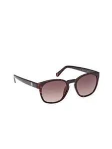 GUESS Men Oval Sunglasses with UV Protected Lens GUS00083-H5452FSG