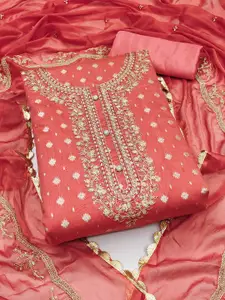 KIMISHA Women Woven Design Unstitched Dress Material