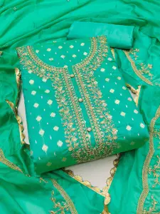 KIMISHA Women Embroidered Unstitched Dress Material