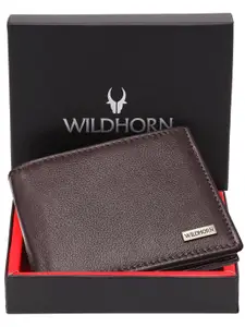 WildHorn Men Leather Two Fold Wallet