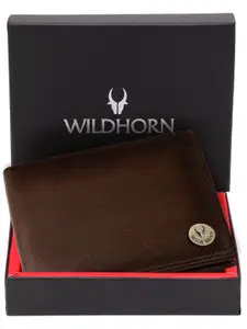 WildHorn Men Leather Two Fold Wallet