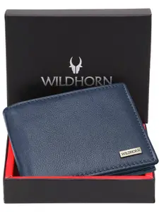 WildHorn Men Leather Two Fold Wallet