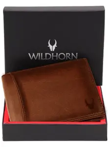 WildHorn Men Leather Two Fold Wallet