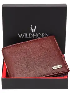 WildHorn Men Leather Two Fold Wallet