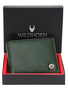 WildHorn Men Leather Two Fold Wallet