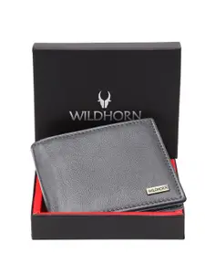 WildHorn Men Leather Two Fold Wallet
