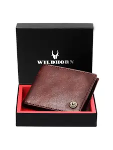 WildHorn Men Leather Two Fold Wallet