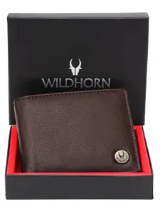 WildHorn Men Leather Two Fold Wallet