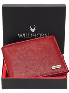 WildHorn Men Leather Two Fold Wallet
