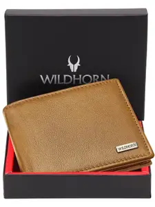 WildHorn Men Leather Two Fold Wallet