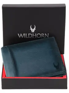 WildHorn Men Leather Two Fold Wallet