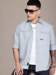 The Roadster Life Co. Drop Shoulder Sleeves Relaxed Fit Pure Cotton Casual Shirt