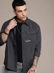 The Roadster Life Co. Relaxed Fit Drop-Shoulder Sleeves Pure Cotton Casual Shirt