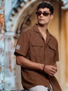 Roadster The Life Co. Corduroy Pure Cotton Opaque Relaxed Fit Casual Shirt