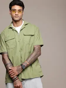 The Roadster Life Co. Pure Cotton Corduroy Relaxed Fit Casual Shirt