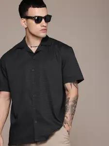 The Roadster Life Co. Self Striped Relaxed Fit Casual Shirt