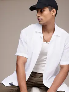 The Roadster Life Co. Pure Cotton Relaxed Fit Knitted Casual Shirt