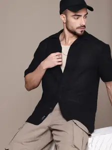 The Roadster Life Co. Relaxed Fit Drop-Shoulder Sleeves Pure Cotton Casual Shirt