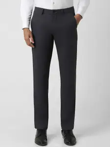 Van Heusen Men Slim Fit Mid-Rise Trousers