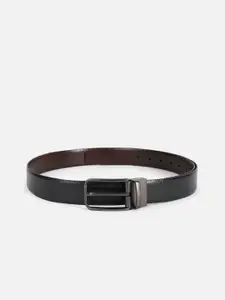 Peter England Men Textured Leather Formal Belt