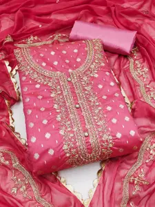 KIMISHA Women Embroidered Unstitched Dress Material