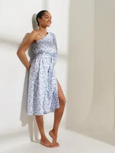 Roadster Poly Rayon Floral Below Knee A Line Dress