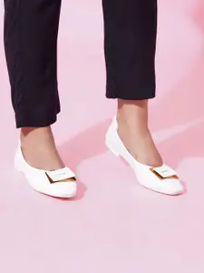 Sherrif Shoes Women Solid Ballerinas Flats