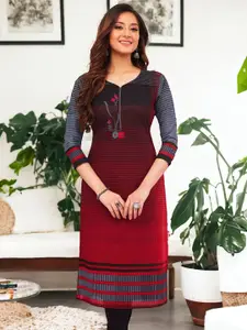 Jevi Prints Women Striped Printed Kurta