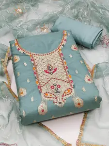 KIMISHA Organza Unstitched Dress Material