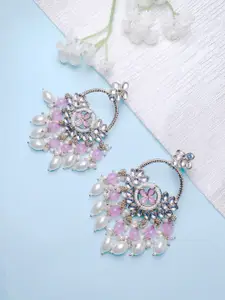 I Jewels Contemporary Chandbalis Earrings
