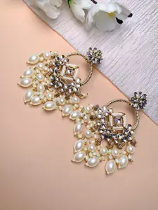 I Jewels Contemporary Chandbalis Earrings
