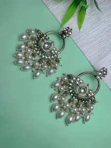 I Jewels Contemporary Chandbalis Earrings