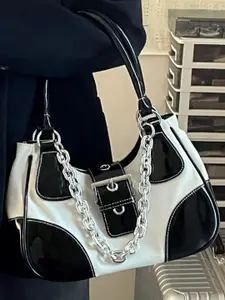 Styli Women Patch Detail Belted Handbag