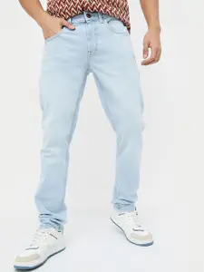 Forca by Lifestyle Men Tapered Fit Mildly Distressed Heavy Fade Jeans