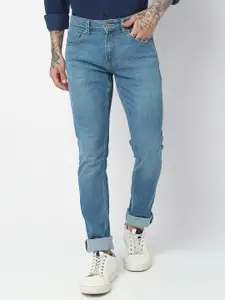 SPYKAR Men Skinny Slim Fit Low-Rise Light Fade Stretchable Jeans