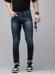 SPYKAR Men Skinny Slim Fit Low-Rise Heavy Fade Stretchable Jeans