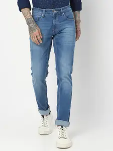 SPYKAR Men Skinny Slim Fit Low-Rise Light Fade Stretchable Jeans