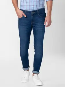 SPYKAR Men Super Skinny Fit Low-Rise Light Fade Stretchable Jeans