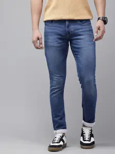 SPYKAR Men Skinny Slim Fit Low-Rise Heavy Fade Stretchable Jeans