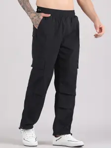 Raxedo Men Relaxed Fit Baggy Parachute Track Pant