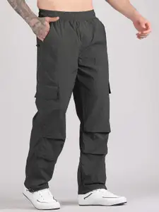 Raxedo Men Relaxed Fit Baggy Parachute Track Pant