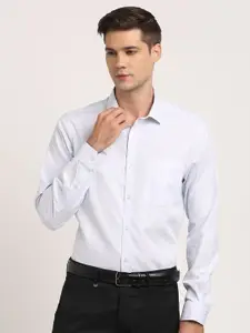 Turtle Classic Slim Fit Spread Collar Long Sleeves Pure Cotton Formal Shirt