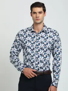 Turtle Premium Slim Fit Spread Collar Floral Printed Casual Shirt